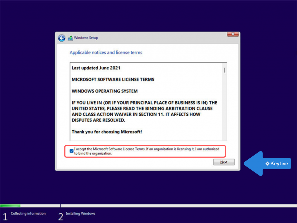 5 Accept license terms