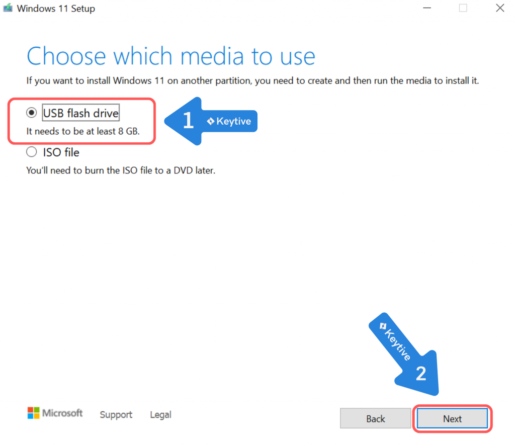 5 Install on USB drive
